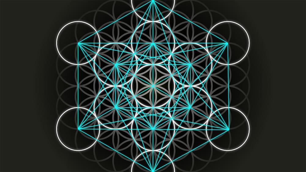 hexahedron, sacred geometry symbol